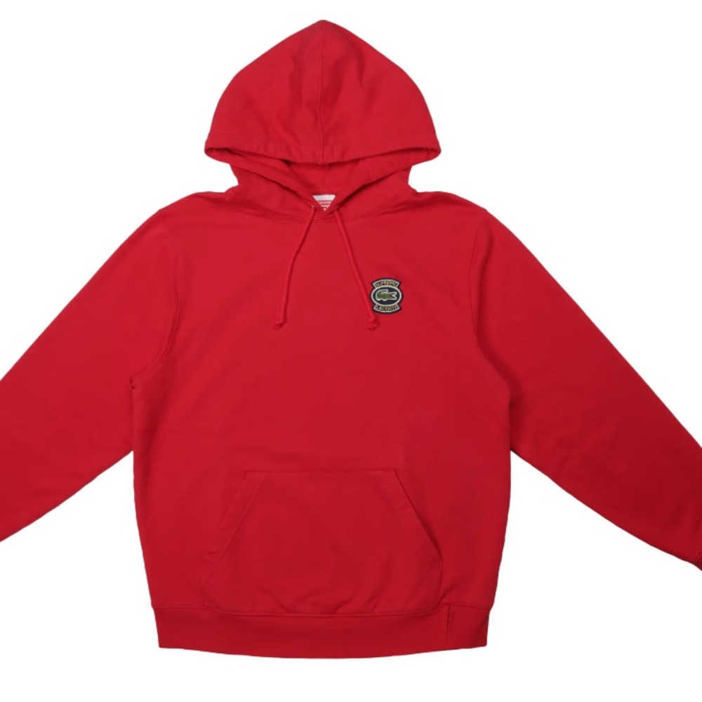 SALE!NEW! Supreme x Locoste Hoodie red